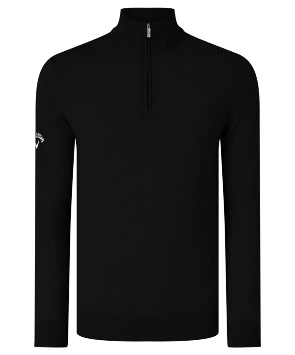 Callaway Ribbed ¼ zip Merino sweater